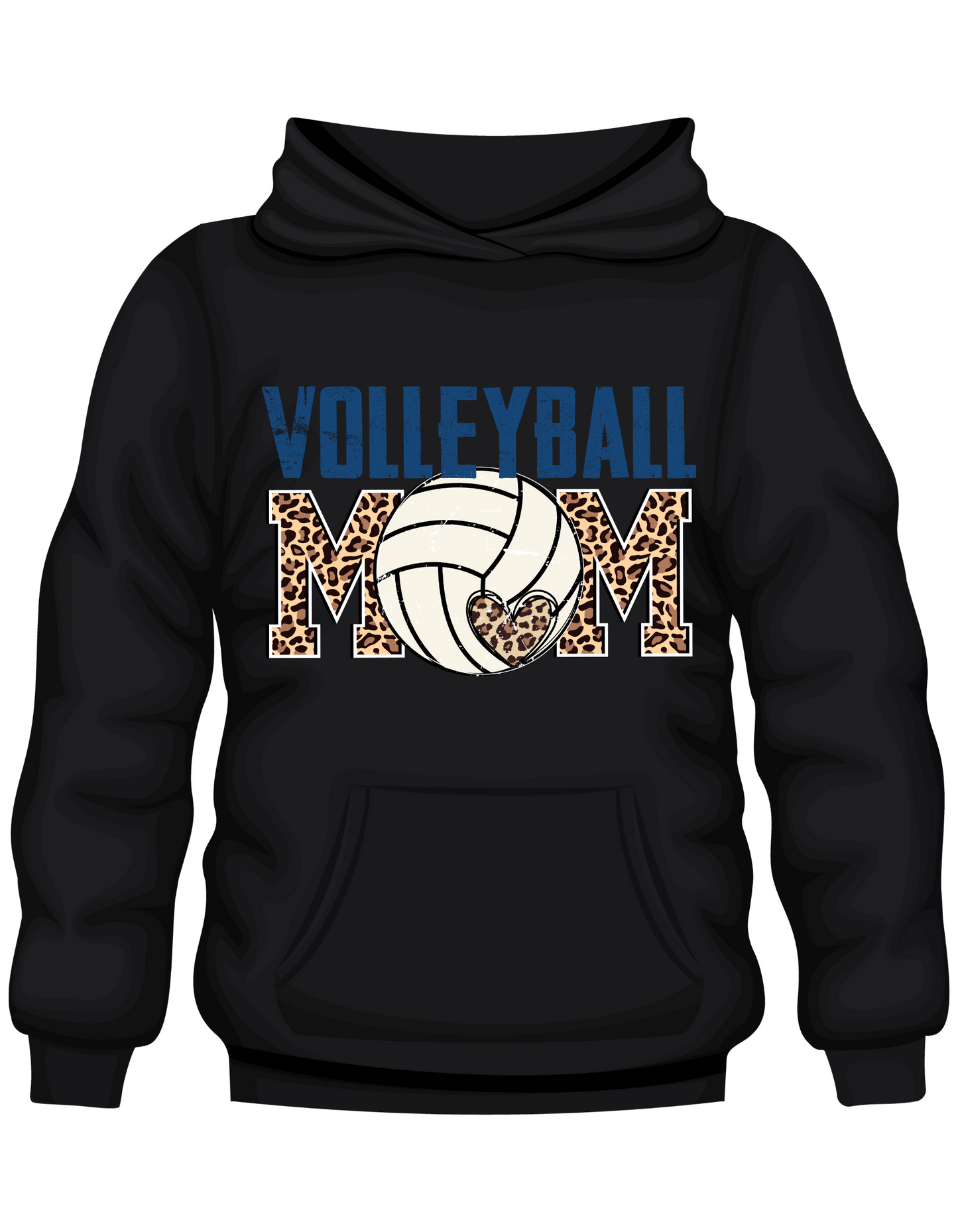 Volleyball Mama -Cheetah Hearts