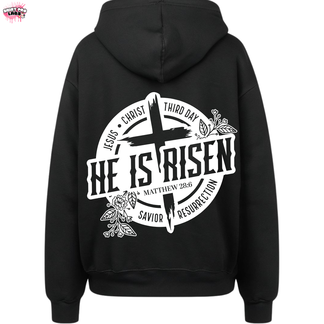 He Is Risen Hoodie – Walk by Faith Collection