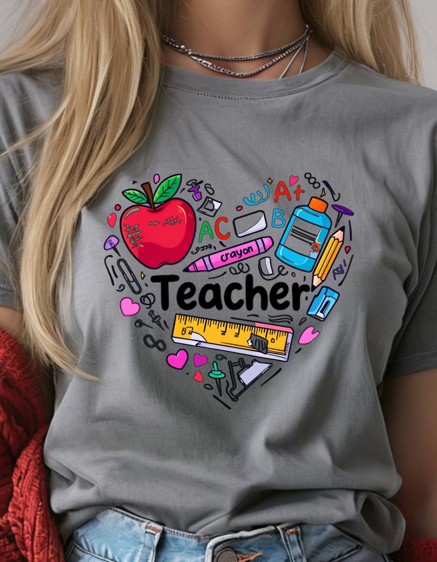 Teacher Collage Design - Inspire, Educate, Repeat!