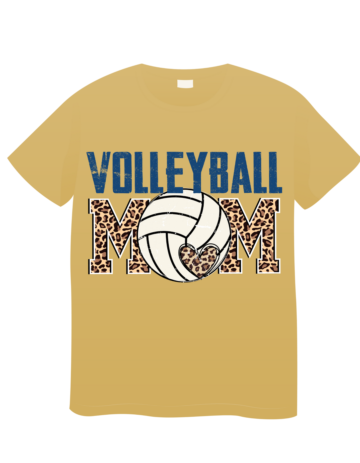 Volleyball Mama -Cheetah Hearts