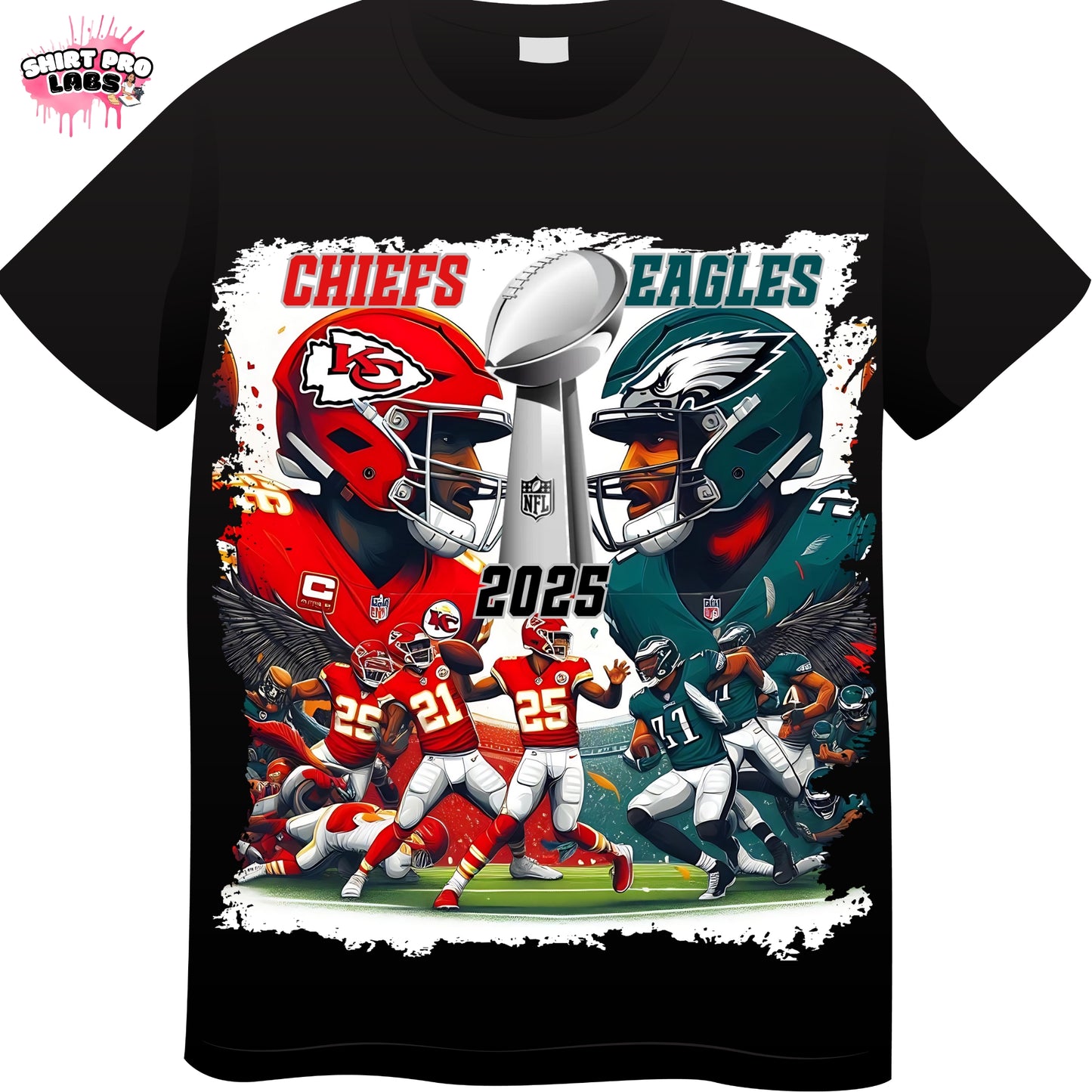 Chiefs Vs. Eagles - Graphic Collage