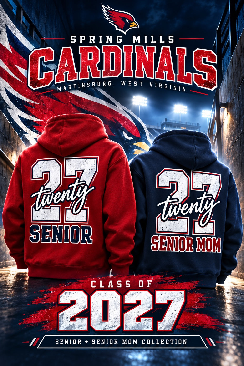 Spring Mills Cardinals Senior, Mom & Dad Hoodies | Shirt Pro Labs