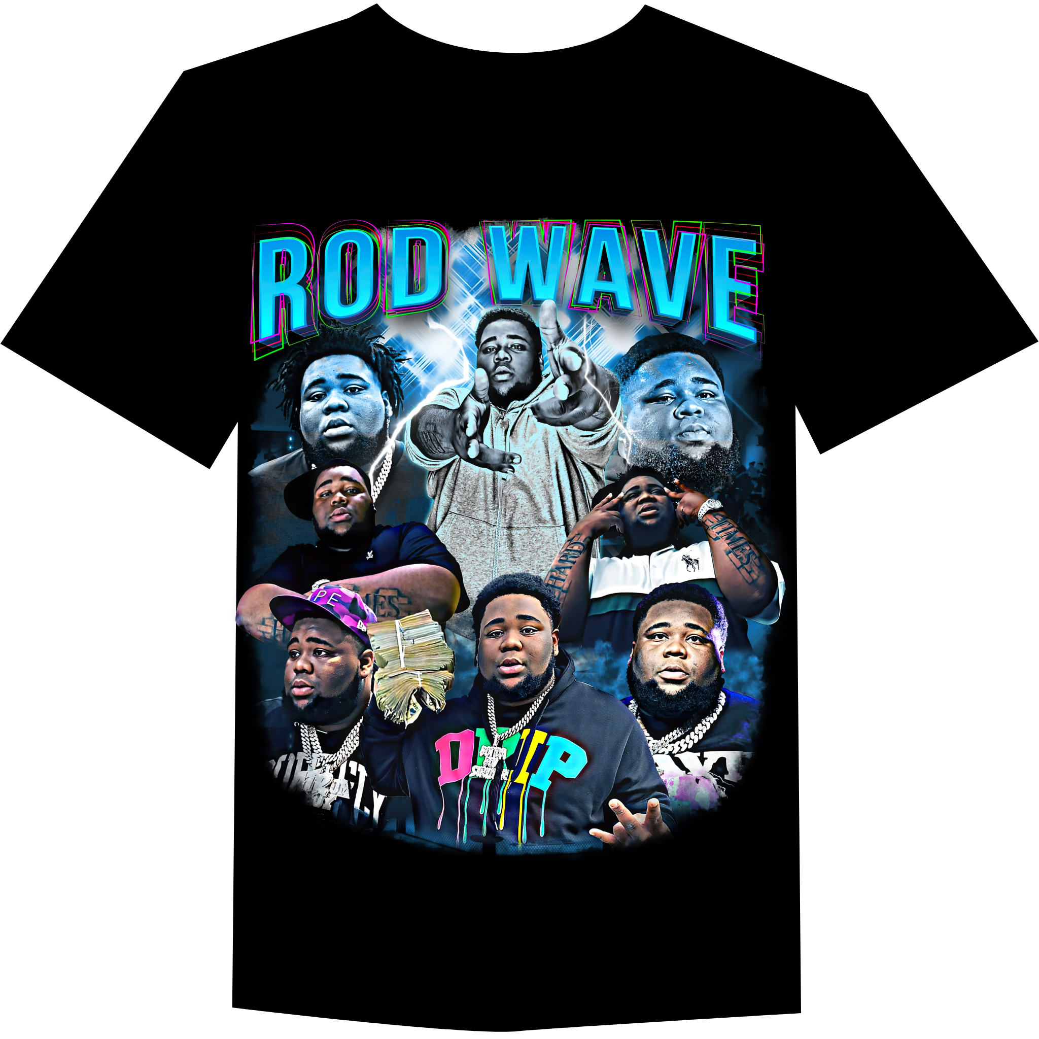 Rod Wave blue world T SHIRT – Shirt Pro Labs