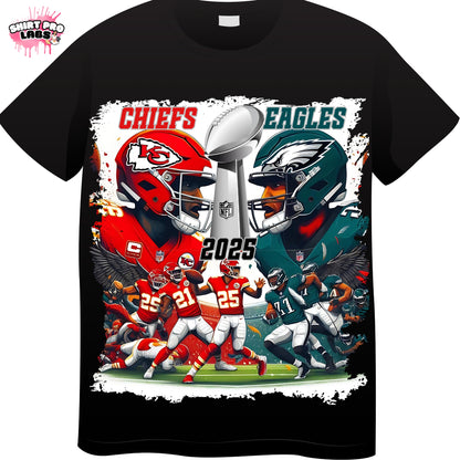 Chiefs Vs. Eagles - Graphic Collage