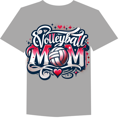 Volleyball Mom Red