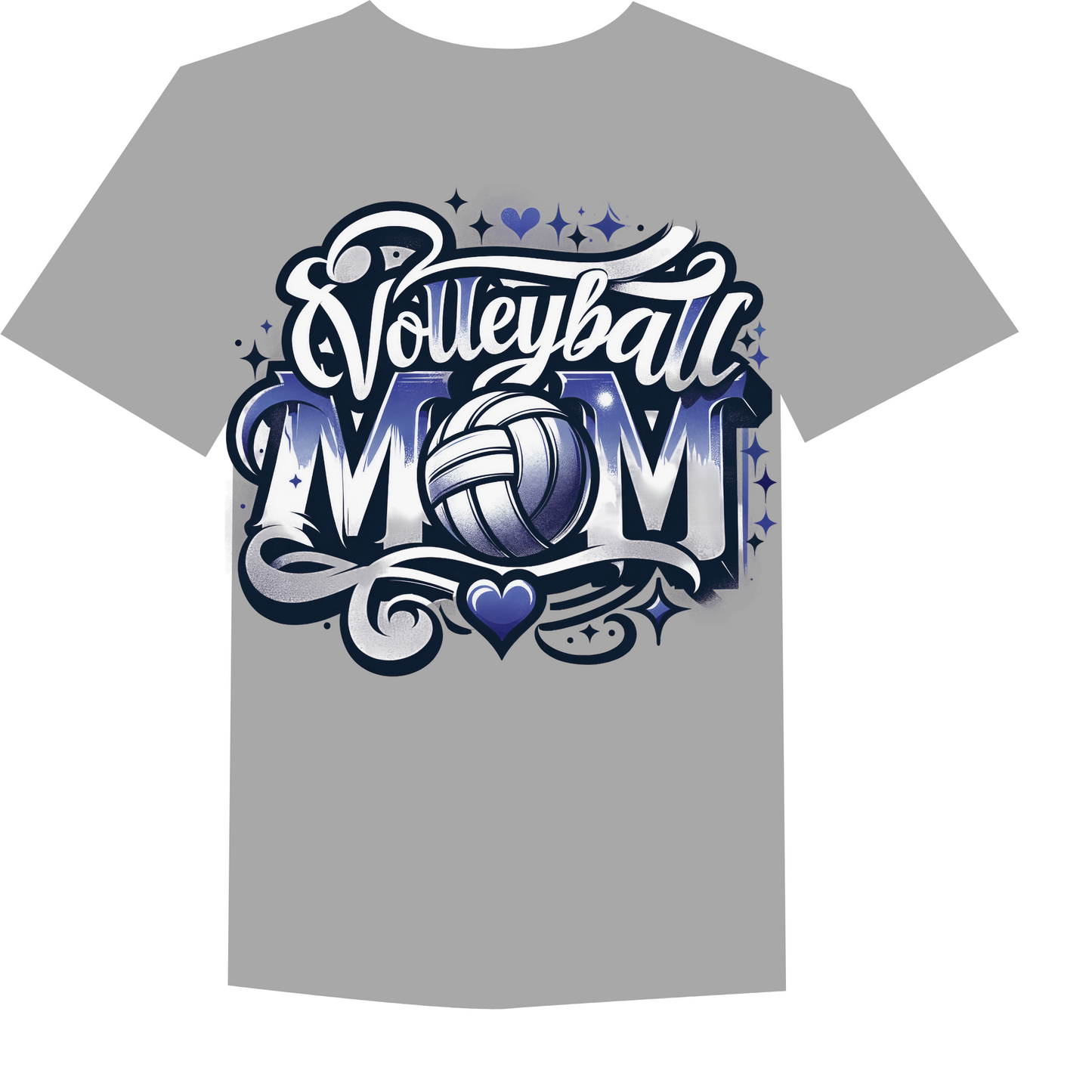 volley ball mom blue